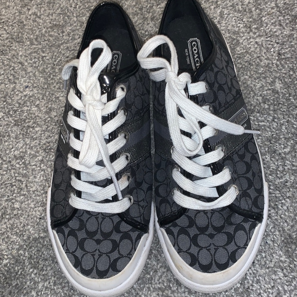 Black coach sneakers